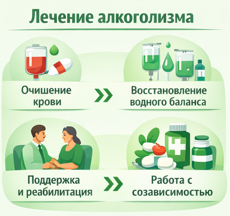 лечение алкоголизма в Харовске этапы